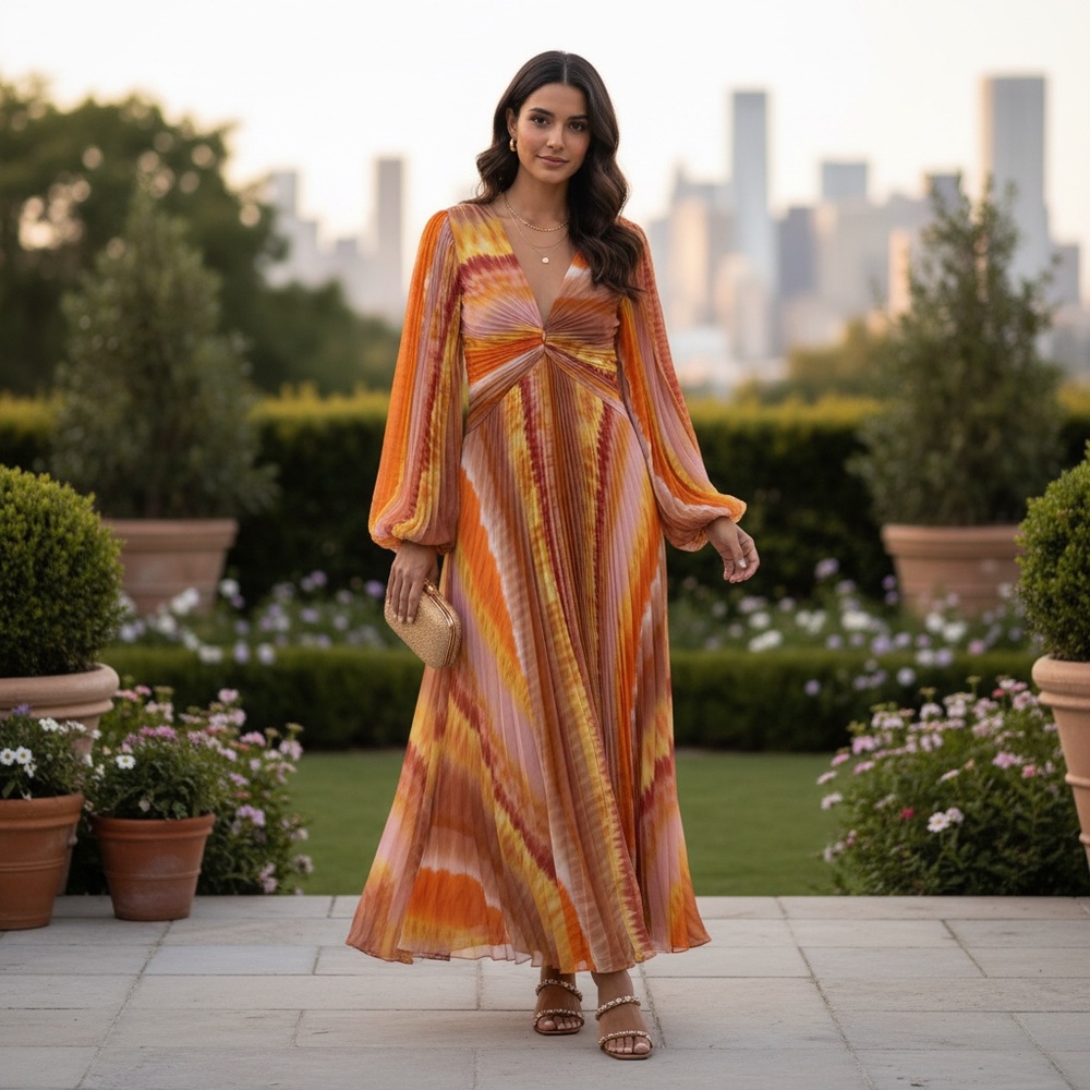 ALEXIS Maxi Dress ESTE-Dress Sunset - Picture 4 of 9